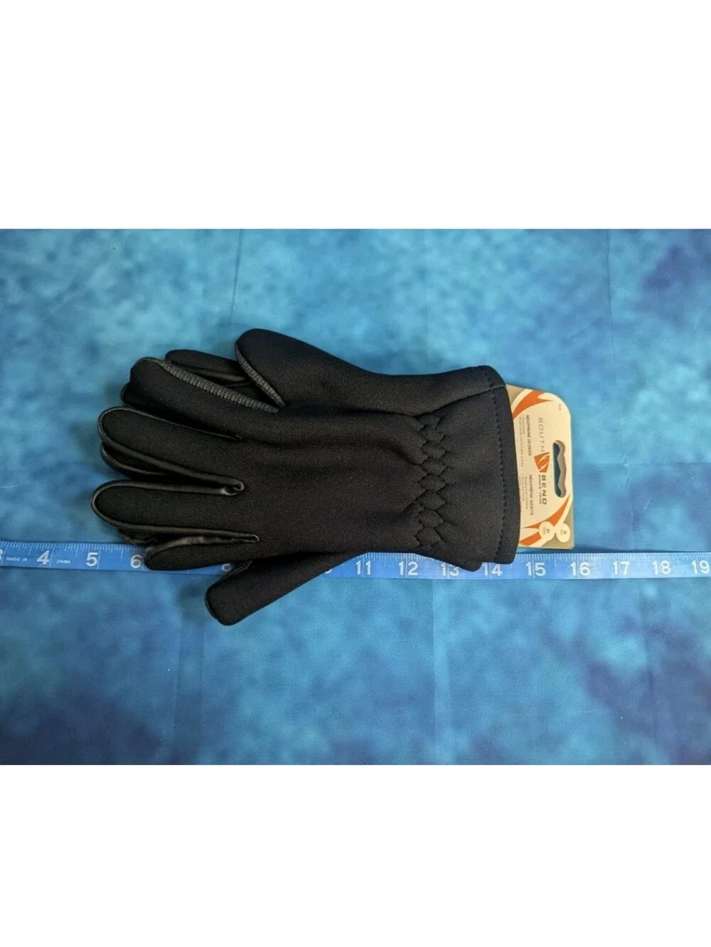 South Bend Fleece Lined Neoprene Gloves Black Small NWT